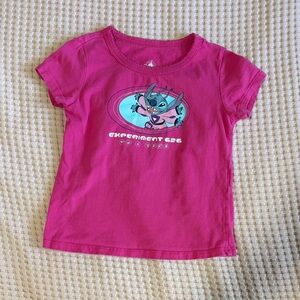 Disney Pink Stitch Kids Tee